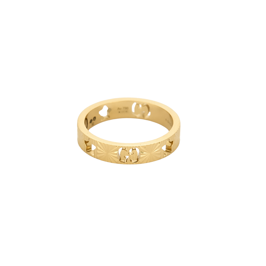 BAGUE GUCCI ICON OR JAUNE