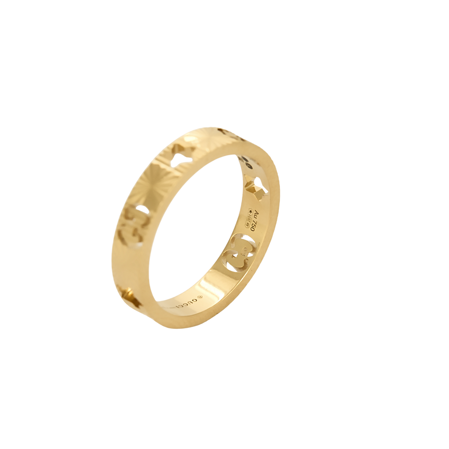 BAGUE GUCCI ICON OR JAUNE