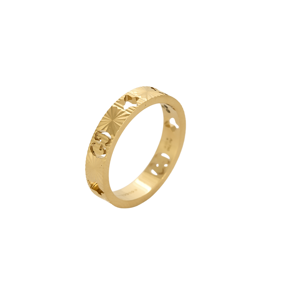 BAGUE GUCCI ICON OR JAUNE