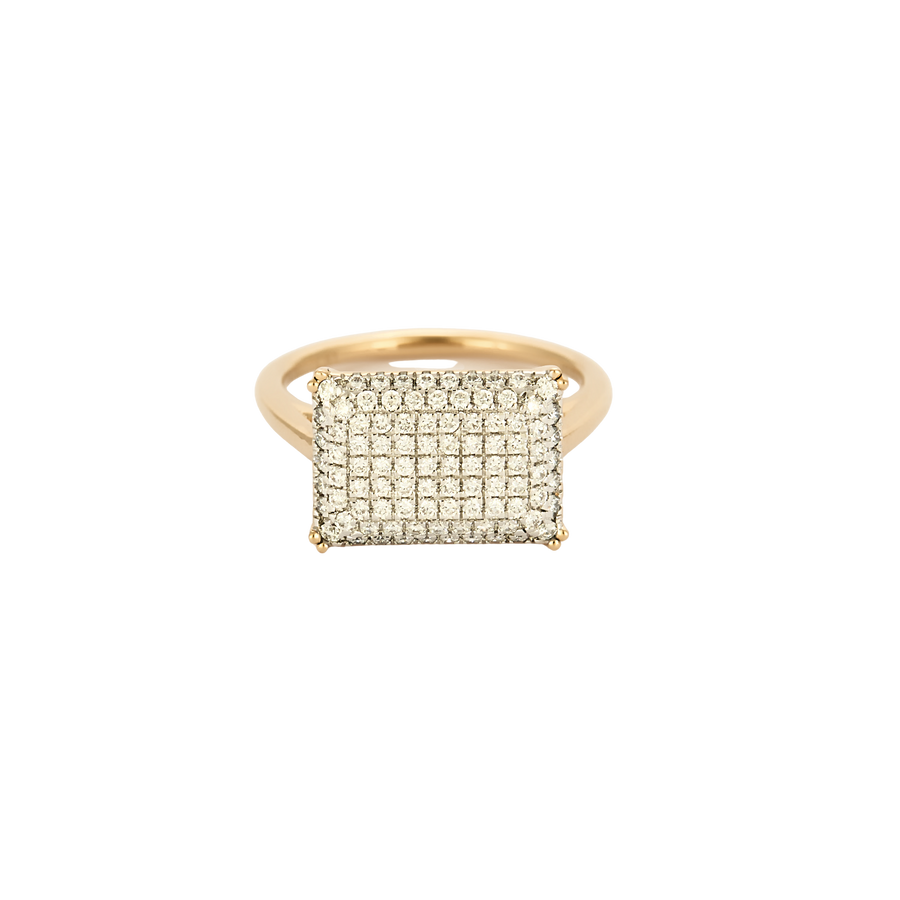BAGUE OR ROSE ET DIAMANTS