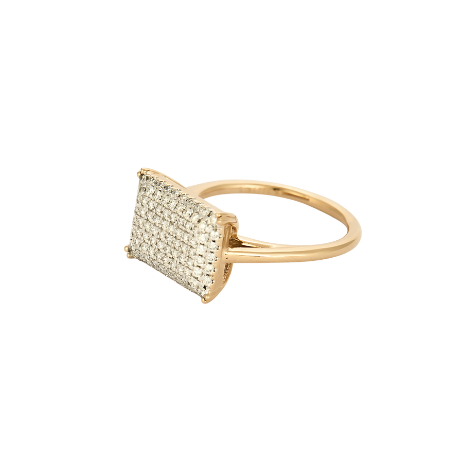 BAGUE OR ROSE ET DIAMANTS