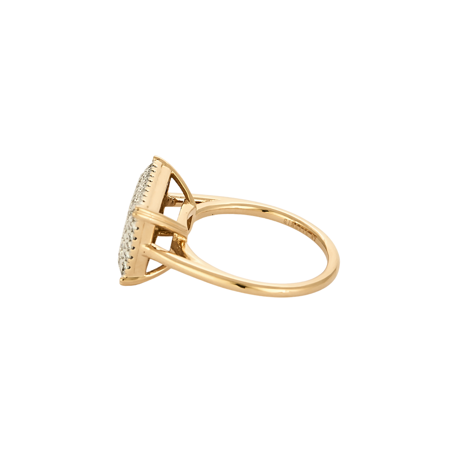 BAGUE OR ROSE ET DIAMANTS