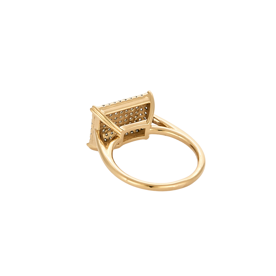 BAGUE OR ROSE ET DIAMANTS