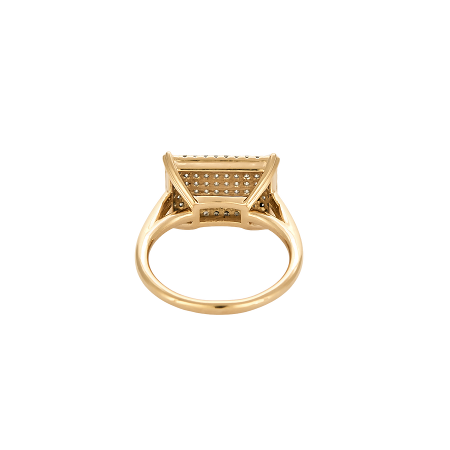 BAGUE OR ROSE ET DIAMANTS