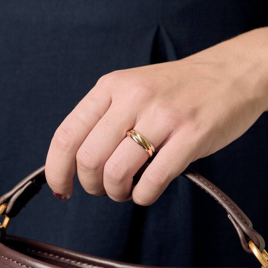 BAGUE CARTIER "TRINITY" TROIS ORS