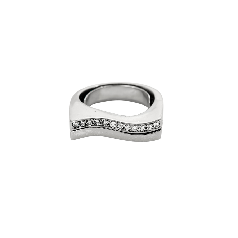 BAGUE "WAVE" OR ET DIAMANTS.