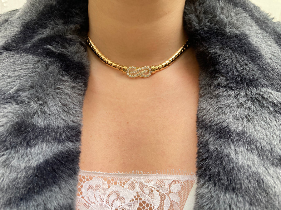 COLLIER MAILLE ANGLAISE VAN CLEEF & ARPELS