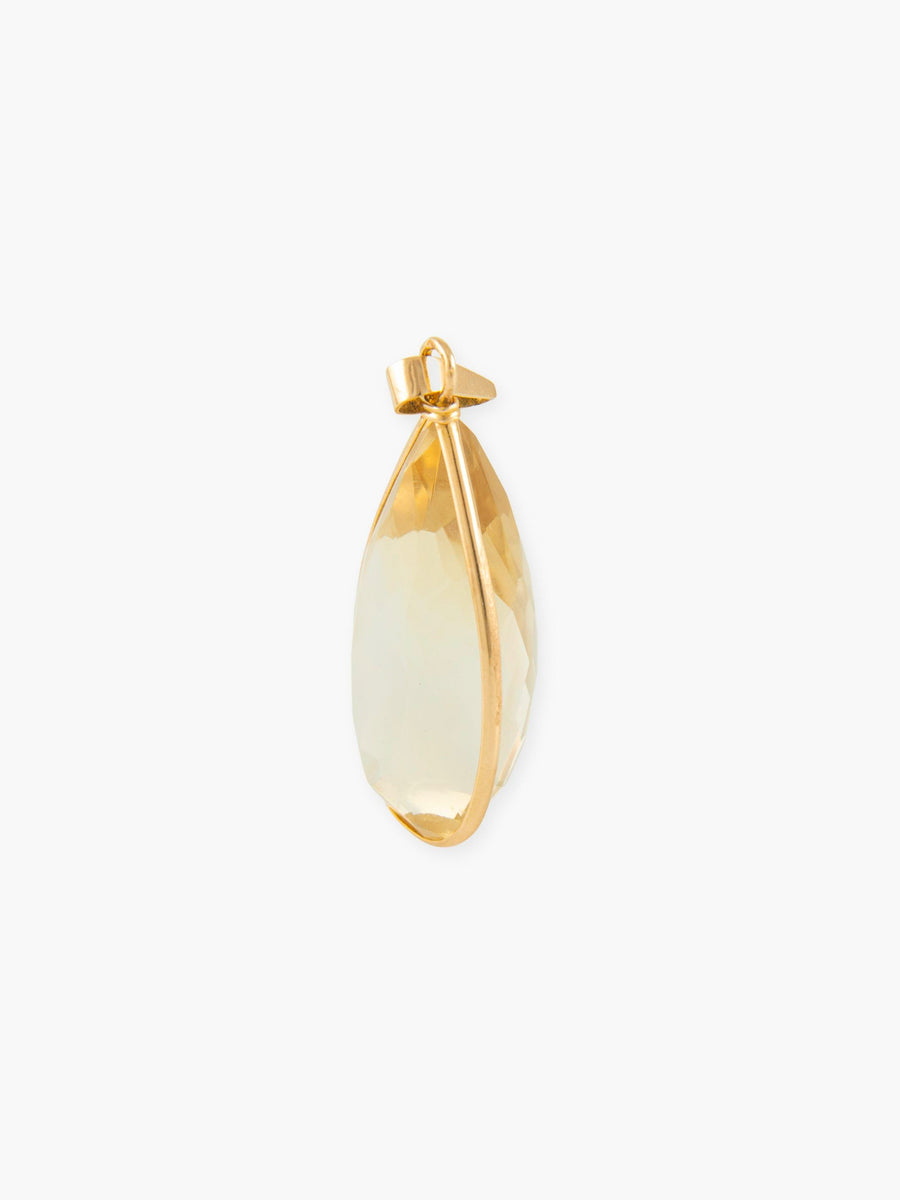 PENDENTIF "POIRE" CITRINE