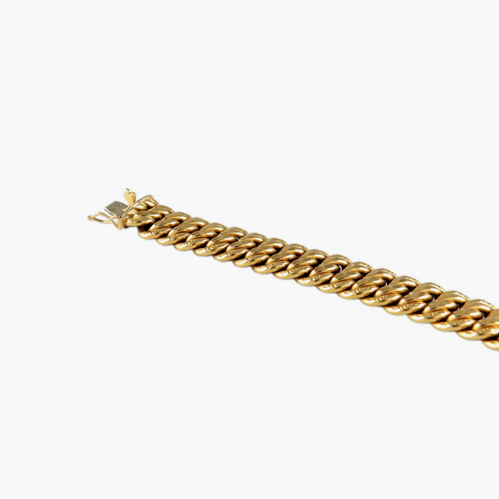 BRACELET OR MAILLE AMÉRICAINE