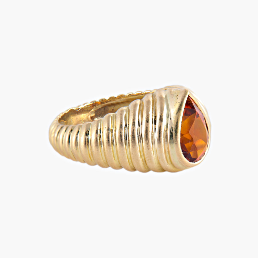 BAGUE "SHYNE" OR & CITRINE