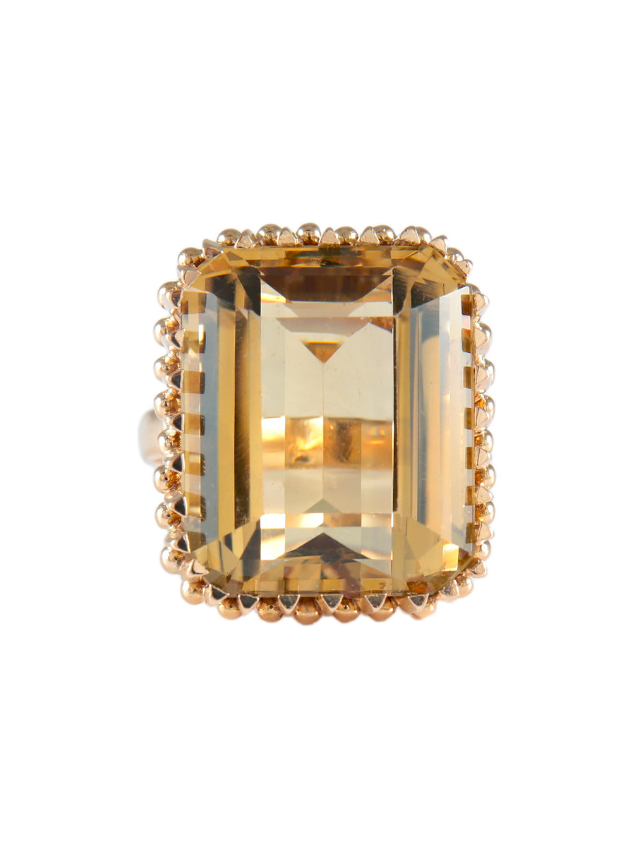 BAGUE "LADY" OR & CITRINE