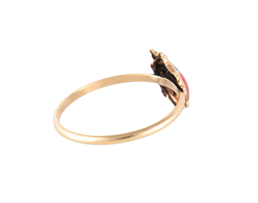 BAGUE "COCCINELLE" OR