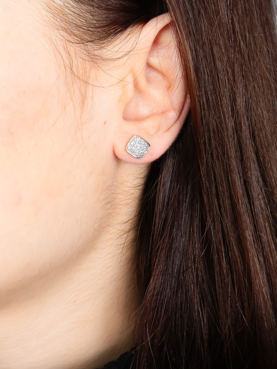 CLOUS D'OREILLES OR & DIAMANTS